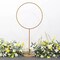 4 ft Gold Round Metal Pillar Hoop Ring Flower Stand Wedding Party Decorations